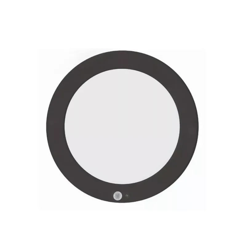 Horoz Martha PRO 18W ø220 mm kerek fekete színű mozgásérzékelős mennyezeti lámpa Azonnal elérhető