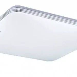 Ajánlat Strühm Adis 28 W-os 330x330 mm négyzet alakú mozgásérzékelővel ellátott natúr fehér mennyezeti lámpa IP44-es védettségű