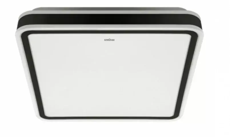 Strühm Aurelia 48 W-os 430x430 mm négyzet alakú natúr fehér mennyezeti lámpa IP44-es védettségű Biztonságos vásárlás