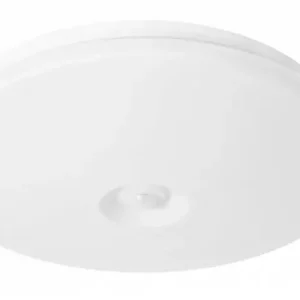 Kiárusítás EcoLight LED 18 W-os ø330 mm beépített mozgásérzékelős kerek fehér mennyezeti lámpa IP44-es védettségű