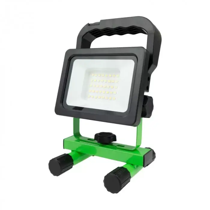 EcoLight 20 W-os natúrfehér hordozható LED reflektor újratölthető akkumlátorral Gyors szállítás