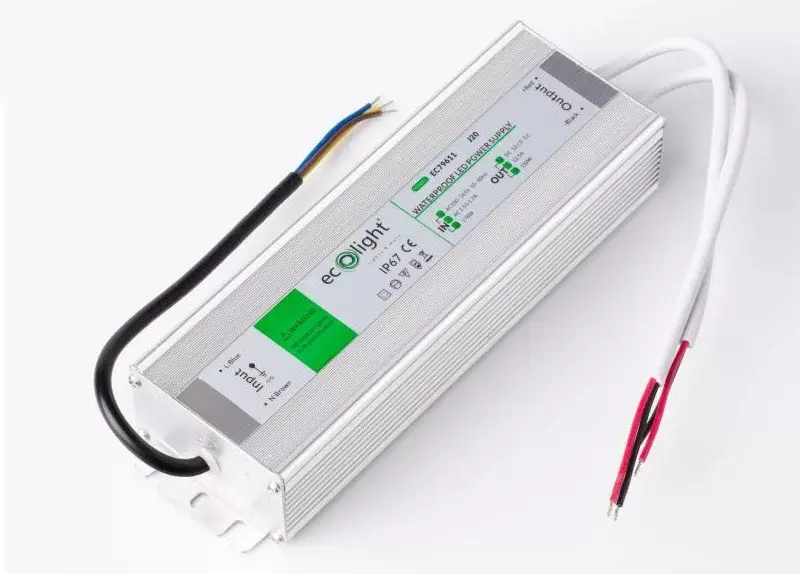 EcoLight 150 W-os vízálló tápegység 12 5 Amper 12 VDC Outlet