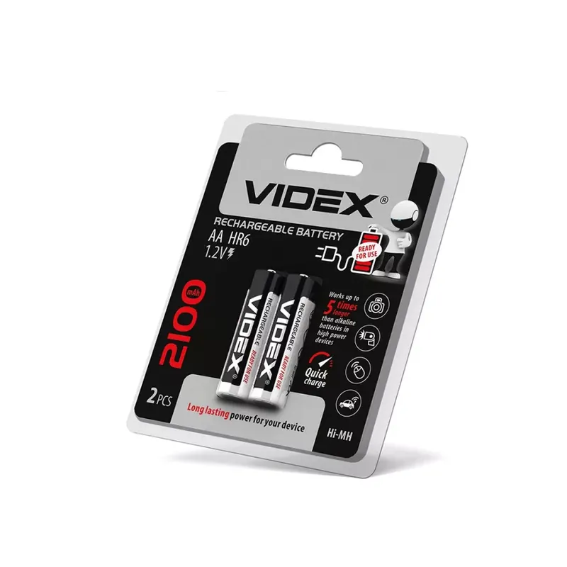 Videx HR6/AA 2100mAh újratölthető akkumlátor (darabár min. rendelhető mennyiség 2 db) Népszerű