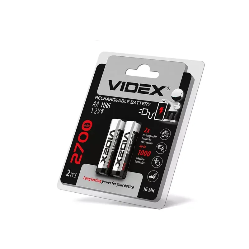 Videx HR6/AA 2700mAh újratölthető akkumlátor (darabár min. rendelhető mennyiség 2 db) Legkelendőbb