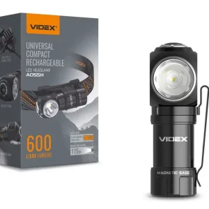 Videx LED Fejlámpa hidegfehér újratölthető akkumulátorral A055H Biztonságos fizetés