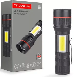 Videx TITANUM hordozható LED zseblámpa 6500K 200lm TLF-T02 Gyors szállítás
