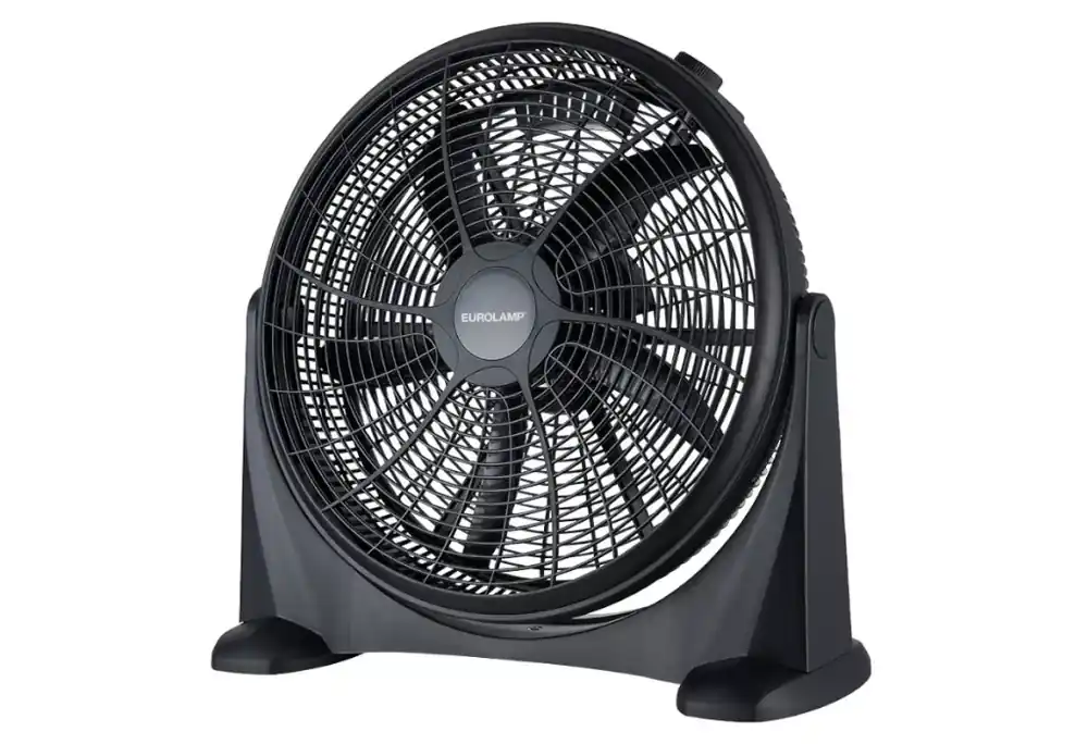 Eurolamp dobozos ventilátor, 100 W, átmérő 50 cm, fekete Biztonságos fizetés