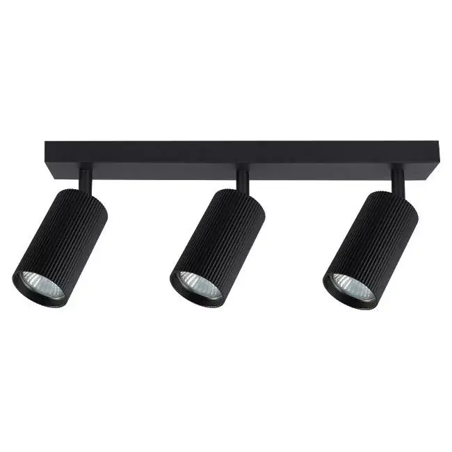 MasterLED Lucerno tripla LED fali lámpa, 3xGU10, Fekete Biztonságos vásárlás