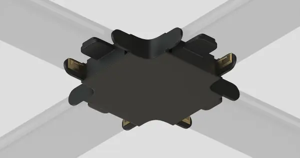 DENKIRS DENKIRS TR fekete Air mágneses sínes rendszerhez csatlakozó (DEN-TR/EU-5234-BK) IP20 Expressz kézbesítés
