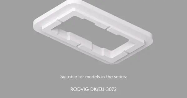 Rendeld meg most DENKIRS DENKIRS DK fehér mágneses sínes rendszerhez szerelőpanel (DEN-DK/EU-3072-SCB-1)