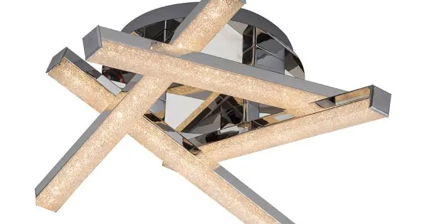Expressz szállítás Prezent Yago króm-fehér LED mennyezeti lámpa (PRE-27508) LED 4 izzós IP20
