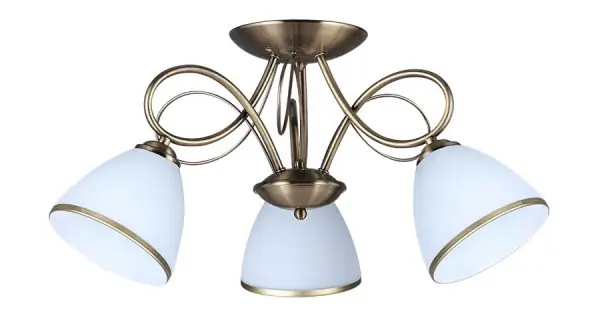 Prezent Aster fehér-antik arany mennyezeti lámpa (PRE-61450) E27 3 izzós IP20 Outlet
