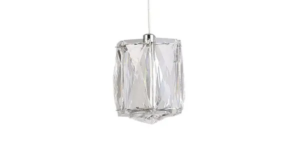 Kedvezmény Luxera Polar króm-átlátszó kristály LED függesztett lámpa (LUX-62404) LED 1 izzós IP20