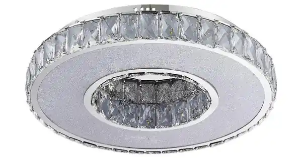 Legkelendőbb Luxera Orama króm-átlátszó kristály LED mennyezeti lámpa (LUX-64398) LED 1 izzós IP20