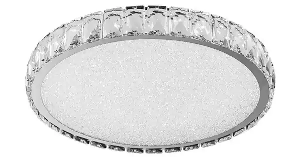 Biztonságos fizetés Luxera Giro króm-átlátszó kristály LED mennyezeti lámpa (LUX-62424) LED 1 izzós IP20