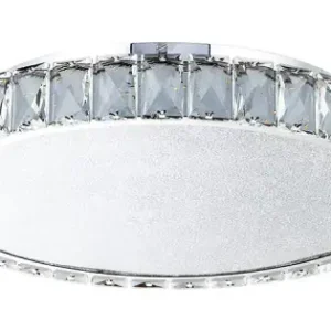 Bestseller Luxera Giro króm-átlátszó kristály LED mennyezeti lámpa (LUX-62407) LED 1 izzós IP20