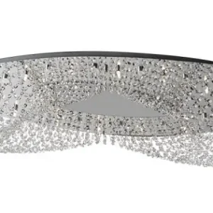 Nézd meg most Luxera Elipthon króm-átlátszó kristály mennyezeti lámpa (LUX-69048) G9 12 izzós IP20