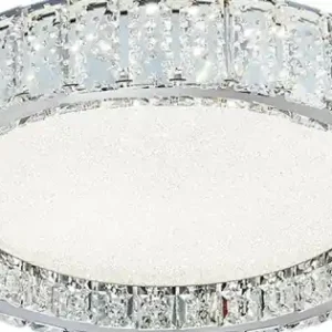 Luxera Alluria króm-átlátszó kristály LED mennyezeti lámpa (LUX-62438) LED 1 izzós IP20 Kihagyhatatlan ajánlat