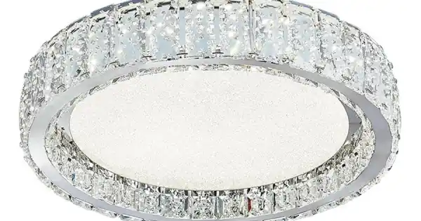 Luxera Alluria króm-átlátszó kristály LED mennyezeti lámpa (LUX-62438) LED 1 izzós IP20 Kihagyhatatlan ajánlat
