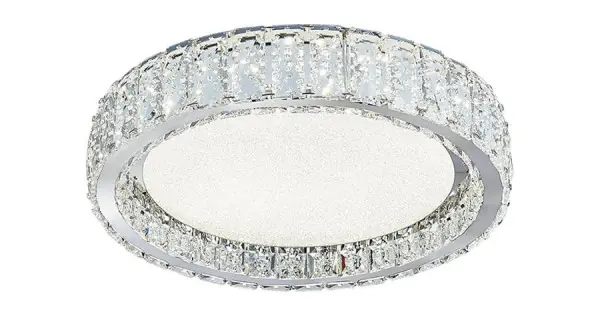 Luxera Alluria króm-átlátszó kristály LED mennyezeti lámpa (LUX-62437) LED 1 izzós IP20 Árcsökkenés