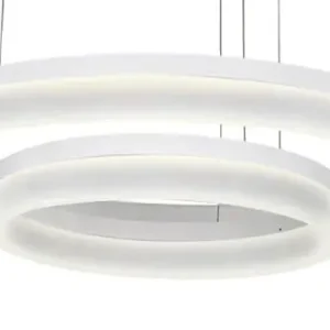 Luxera Vedua fehér LED függesztett lámpa (LUX-18408) LED 1 izzós IP20 Szuper ajánlat