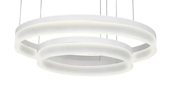 Luxera Vedua fehér LED függesztett lámpa (LUX-18408) LED 1 izzós IP20 Szuper ajánlat