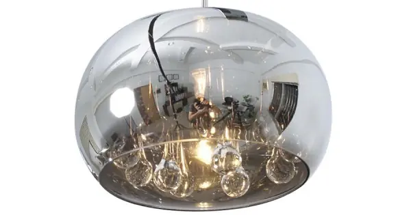 Luxera Sphera króm-átlátszó függesztett lámpa (LUX-46057) G9 1 izzós IP20 Kedvezmény