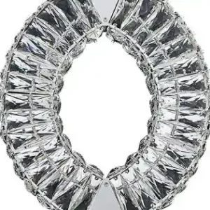 Biztonságos fizetés Luxera Smirra króm-átlátszó kristály LED függesztett lámpa (LUX-64390) LED 1 izzós IP20