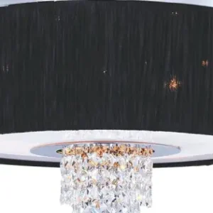 Luxera Pashmina króm-fekete függesztett lámpa (LUX-33501) E14 6 izzós IP20 Exkluzív ajánlat