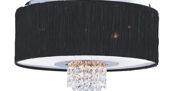 Luxera Pashmina króm-fekete függesztett lámpa (LUX-33501) E14 6 izzós IP20 Exkluzív ajánlat