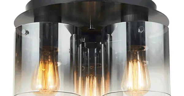 Luxera Moxie fekete-szürke mennyezeti lámpa (LUX-64416) E27 3 izzós IP20 Rendeld meg most