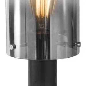 Kihagyhatatlan ajánlat Luxera Moxie fekete-szürke asztali lámpa (LUX-64418) E27 1 izzós IP20