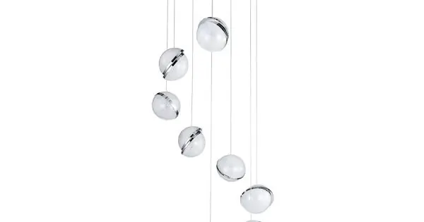 Biztonságos vásárlás Luxera Malcom króm-fehér LED függesztett lámpa (LUX-62433) LED 1 izzós IP20