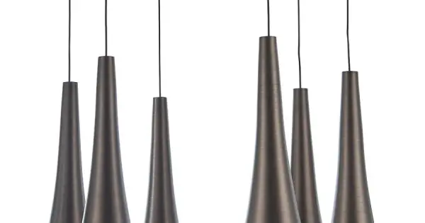 Legkelendőbb Luxera Madera barna-szürke LED függesztett lámpa (LUX-64412) LED 1 izzós IP20