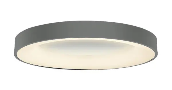 Akció Luxera Gentis szürke LED mennyezeti lámpa (LUX-18402) LED 1 izzós IP20