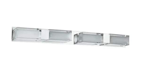 Szuper ajánlat Luxera Casius króm-fehér falikar (LUX-8032) G9 4 izzós IP20