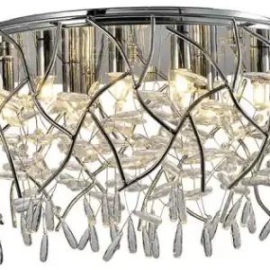 Luxera Amato króm-átlátszó mennyezeti lámpa (LUX-46122) G9 6 izzós IP20 Végkiárusítás