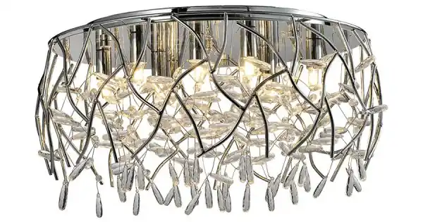 Luxera Amato króm-átlátszó mennyezeti lámpa (LUX-46122) G9 6 izzós IP20 Végkiárusítás