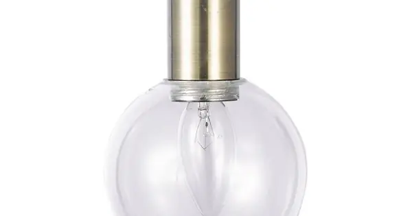 Árengedmény Luxera Abrazo antik réz-átlátszó függesztett lámpa (LUX-64401) E14 1 izzós IP20