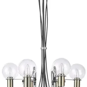 Luxera Abrazo antik réz-átlátszó csillár (LUX-64400) E14 6 izzós IP20 Árcsökkenés