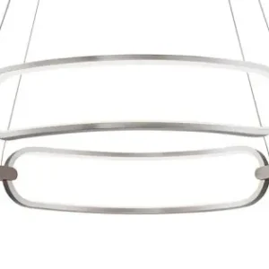 Gyors szállítás Luxera Trivium króm LED függesztett lámpa (LUX-18100) LED 1 izzós IP20