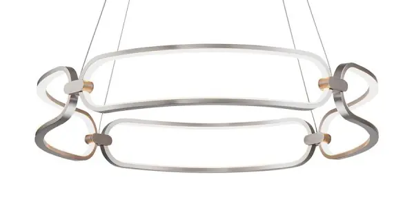 Gyors szállítás Luxera Trivium króm LED függesztett lámpa (LUX-18100) LED 1 izzós IP20