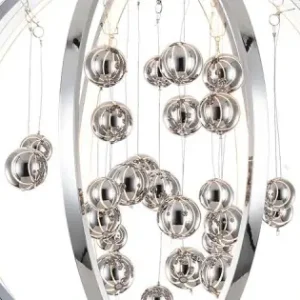 Biztonságos vásárlás Luxera Galactica króm LED függesztett lámpa (LUX-61300) LED 1 izzós IP20