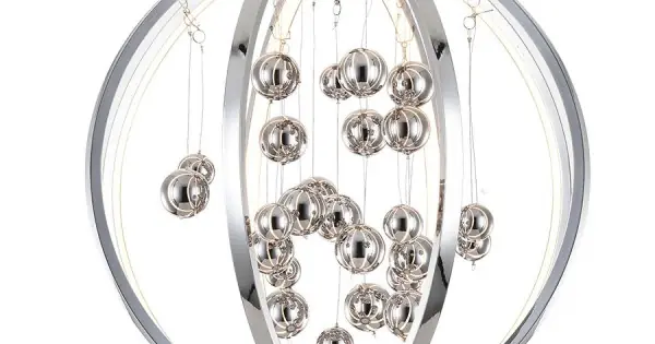 Biztonságos vásárlás Luxera Galactica króm LED függesztett lámpa (LUX-61300) LED 1 izzós IP20