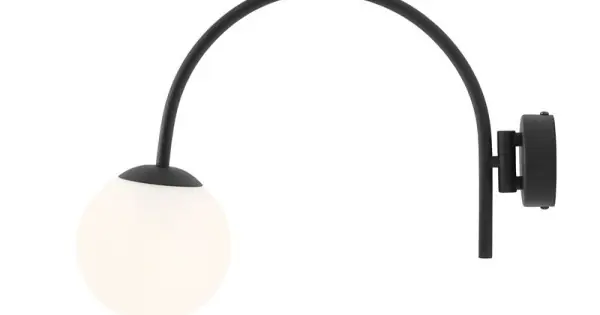 Szuper ajánlat Aldex Nave fekete-fehér fali lámpa (ALD-1088C1) E14 1 izzós IP20