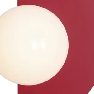 Aldex Loop piros-fehér fali lámpa (ALD-1125C15) E14 1 izzós IP20 Újdonság