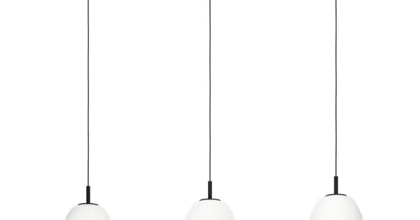 Eglo Balmes fekete-fehér függesztett lámpa (EG-390202) E27 3 izzós IP20 Expressz szállítás
