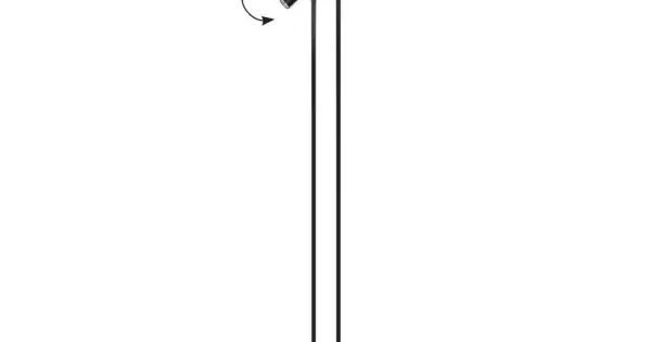 Alacsony ár Viokef Pery fekete LED állólámpa (VIO-4338400) LED 1 izzós IP20