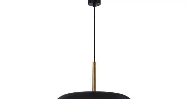 Viokef Nudo fekete-arany LED függesztett lámpa (VIO-4338800) LED 1 izzós IP20 Árcsökkenés