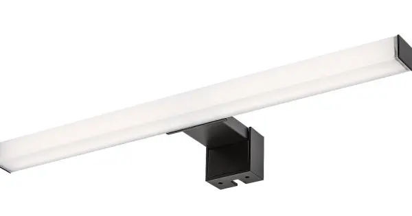 Rábalux Oliro fekete fürdőszobai LED tükörmegvilágító lámpa (RAB-75051) LED 1 izzós IP44 Prémium